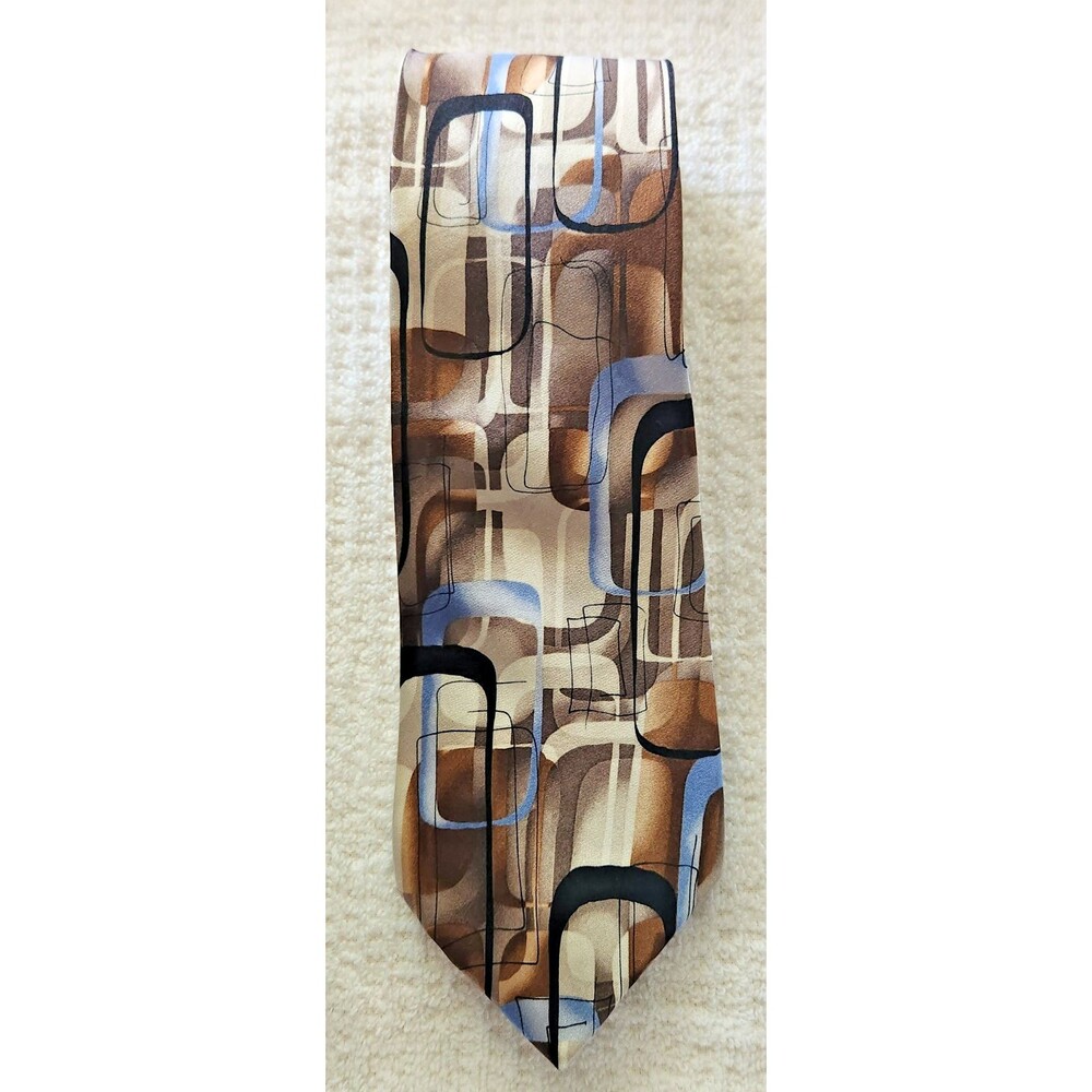 Jerry Garcia Men's Tie Uncorrected Manuscript Silk Blend Abstract Geometric GUC